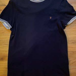 Farah twin tipped woven t shirt
